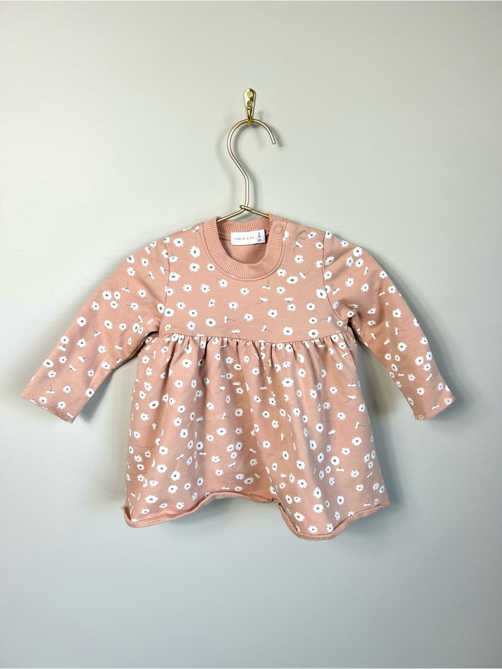 Toddler Floral Long-Sleeve Dress - Pink